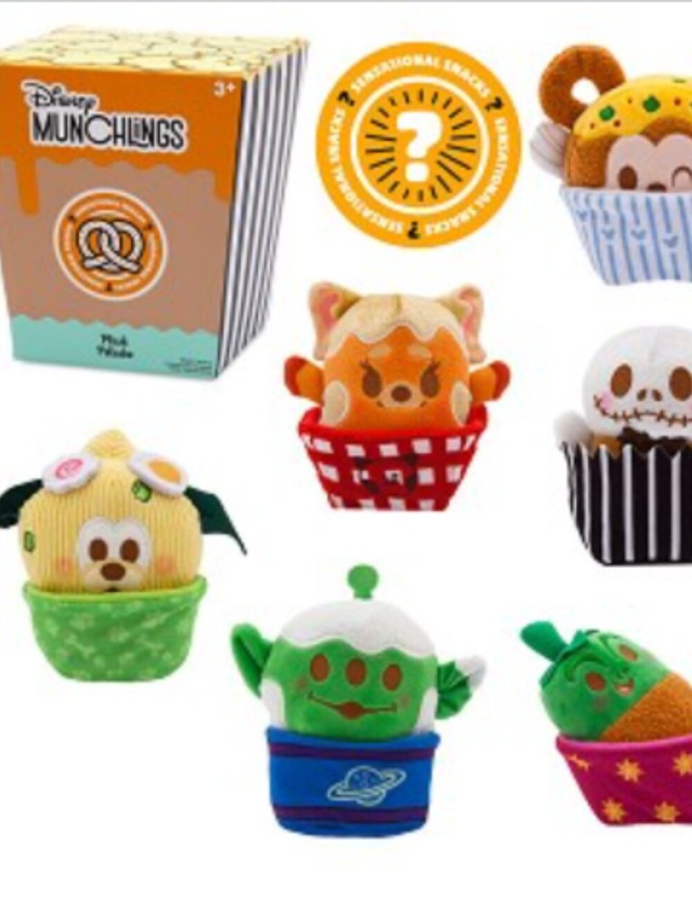 Disney Munchlings Plush Sensational Snacks Blind Box Jack Skellington Confirmed